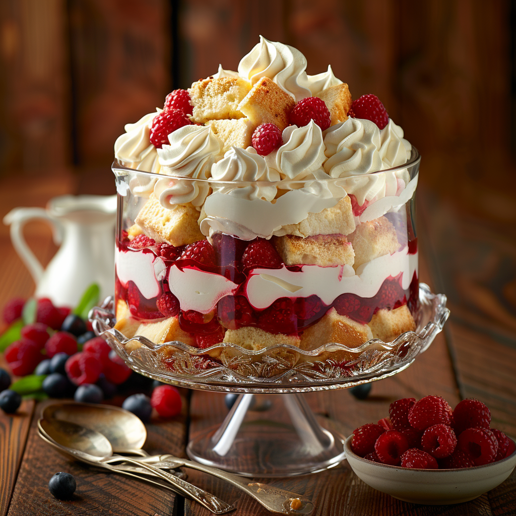 Fourth of July Berry Trifle