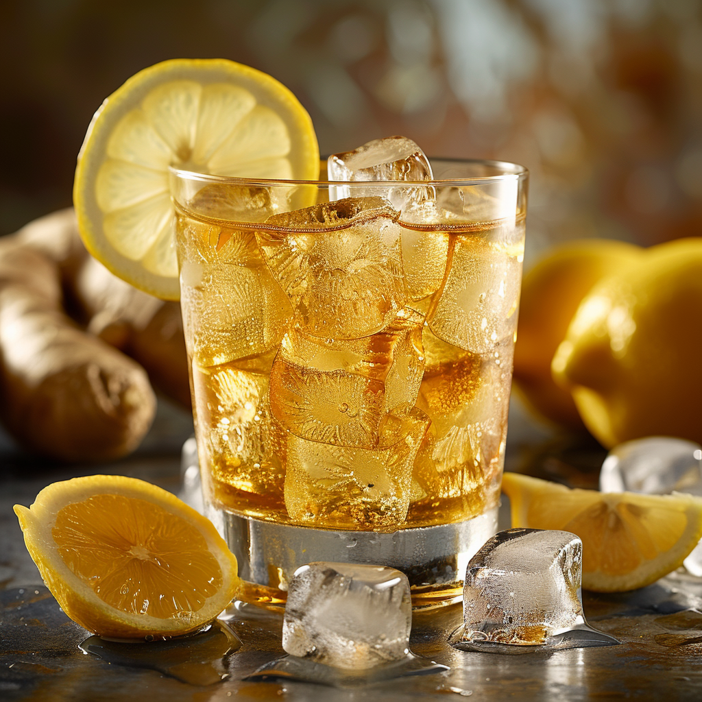 Fresh Ginger Lemon Detox Drink