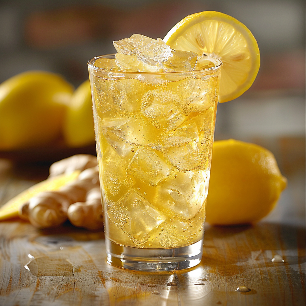 Fresh Ginger Lemon Detox Drink