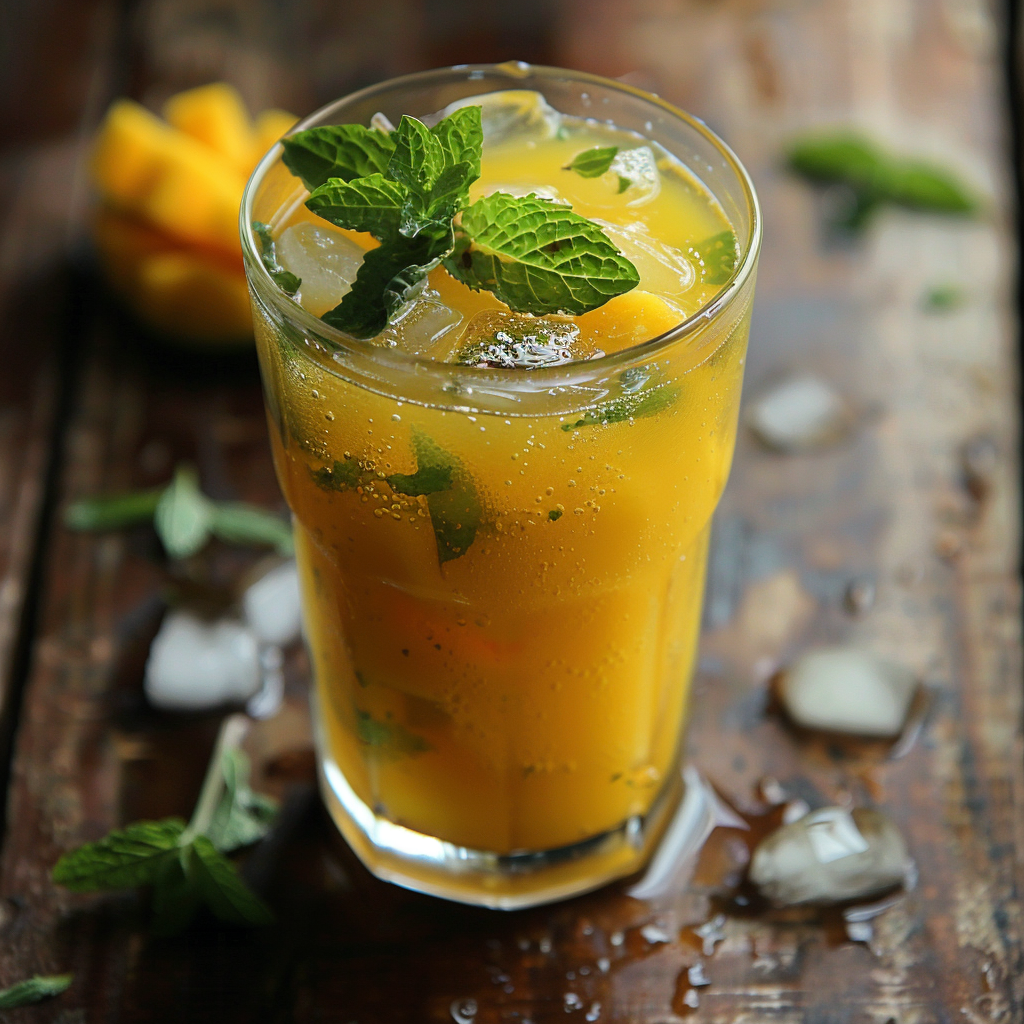 Fresh Mango Mint Limeade