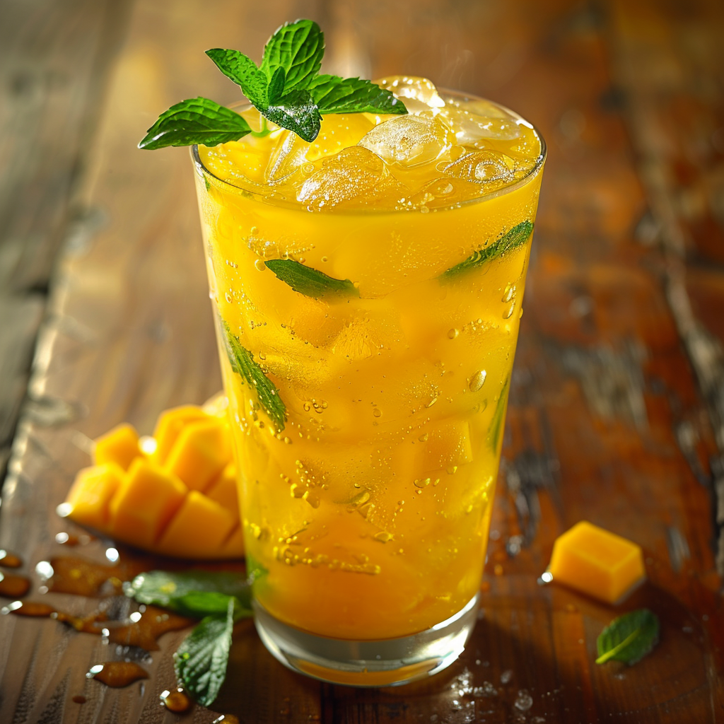 Fresh Mango Mint Limeade