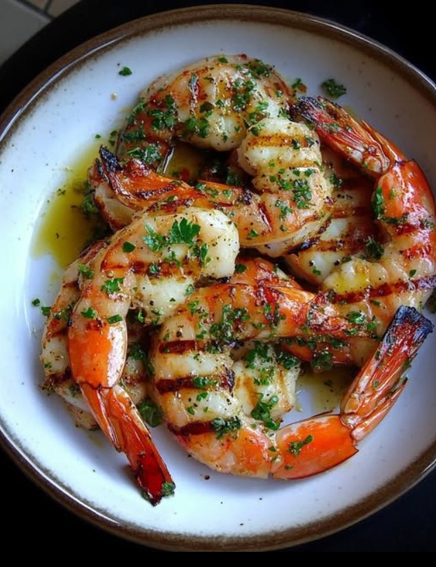 Garlic Herb Grilled Shrimp