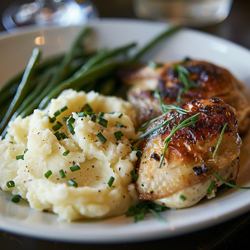Garlic Mashed Potatoes with Chives