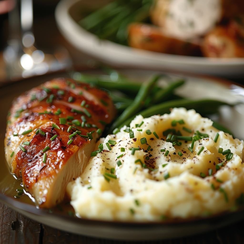 Garlic Mashed Potatoes with Chives