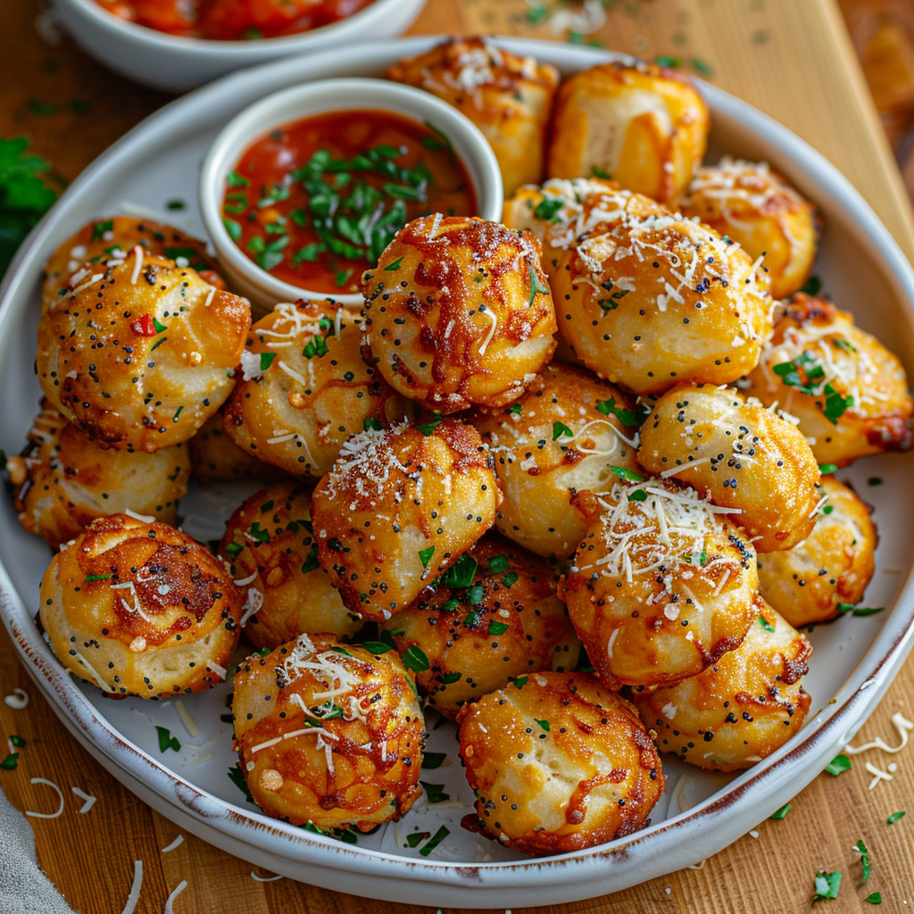 Garlic Parmesan Pretzel Bites