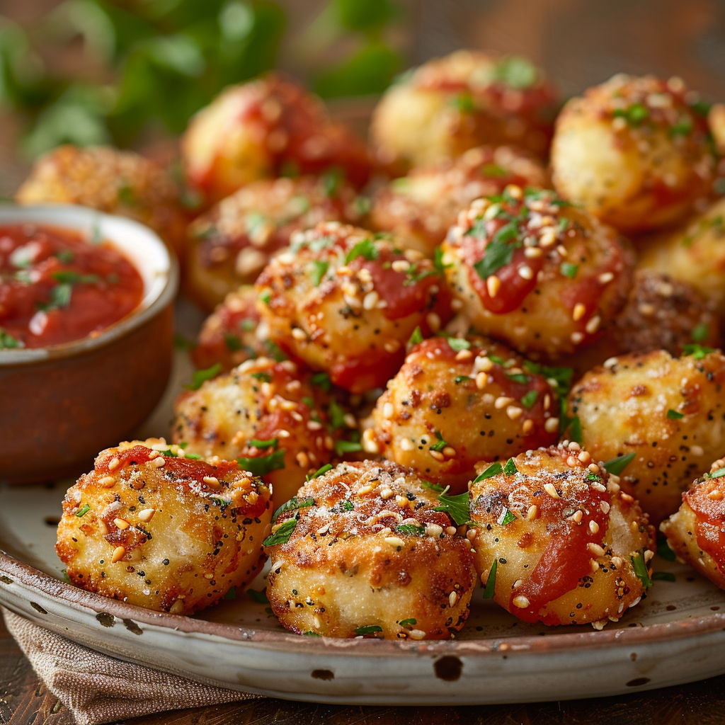 Garlic Parmesan Pretzel Bites