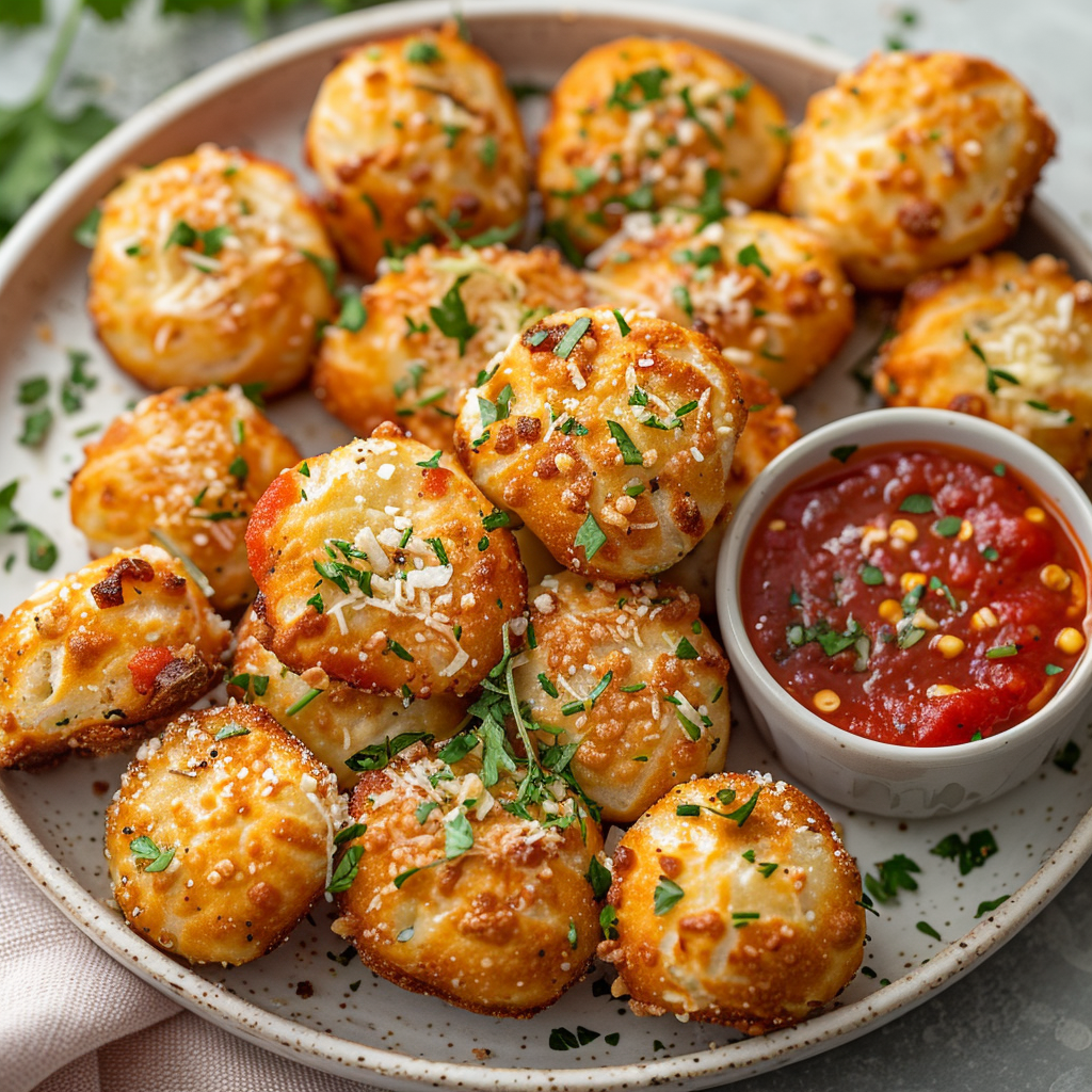 Garlic Parmesan Pretzel Bites