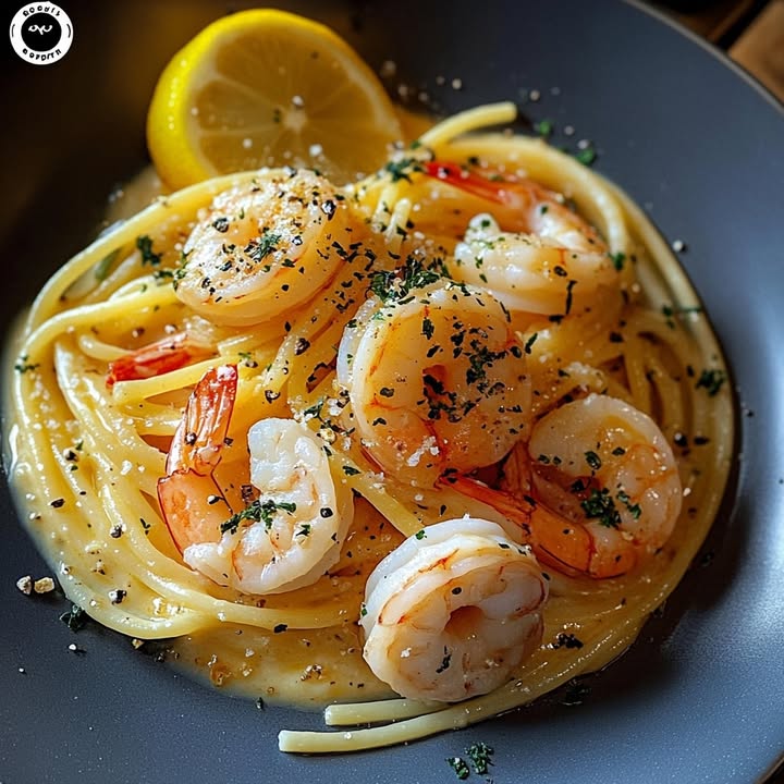 Garlic Shrimp Pasta