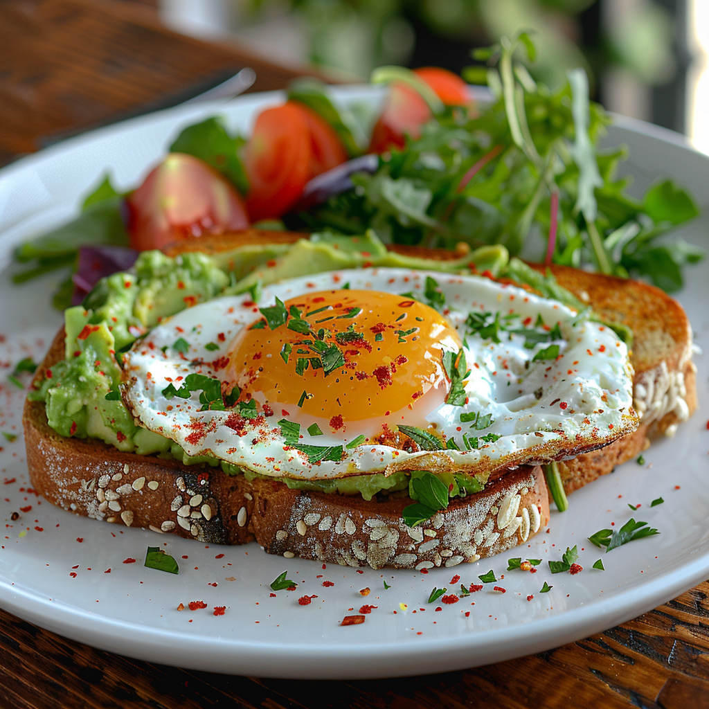 Gerd Friendly Avocado Toast with Egg