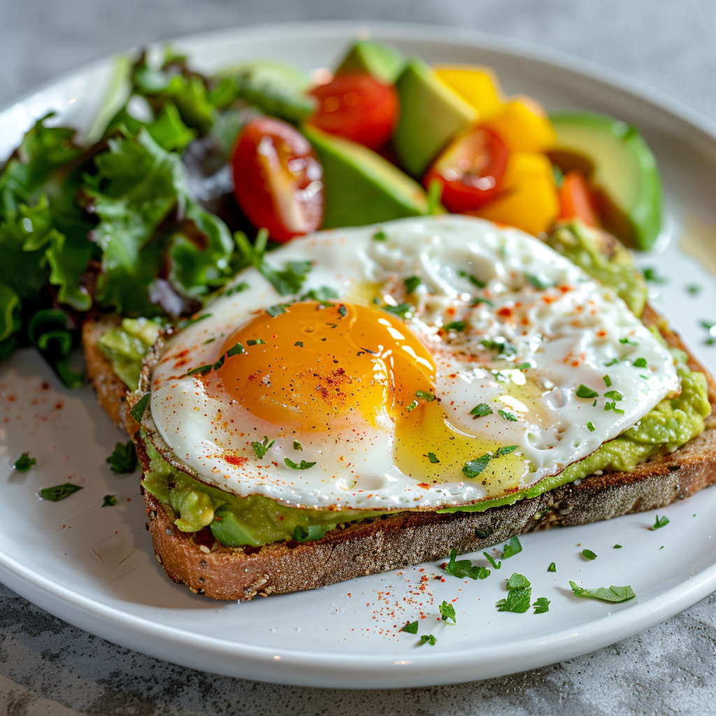 Gerd Friendly Avocado Toast with Egg