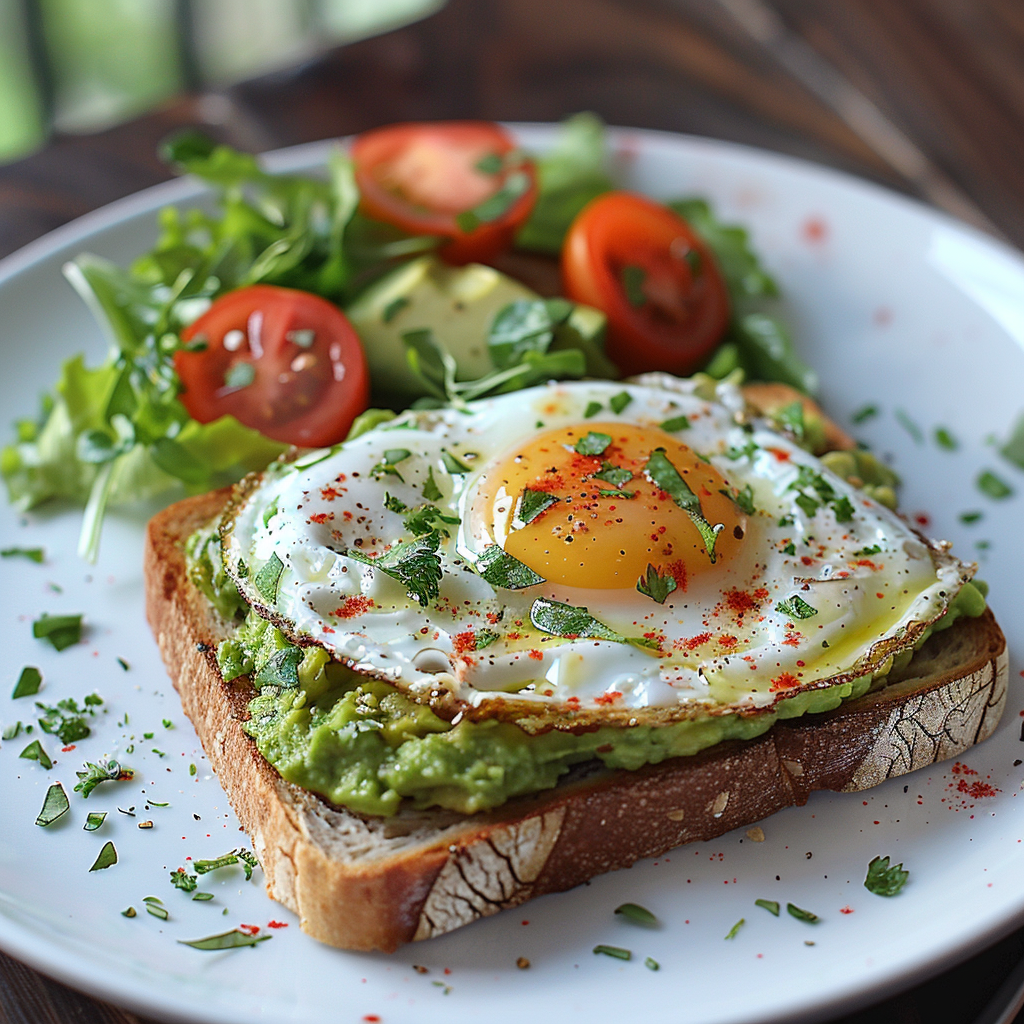 Gerd Friendly Avocado Toast with Egg