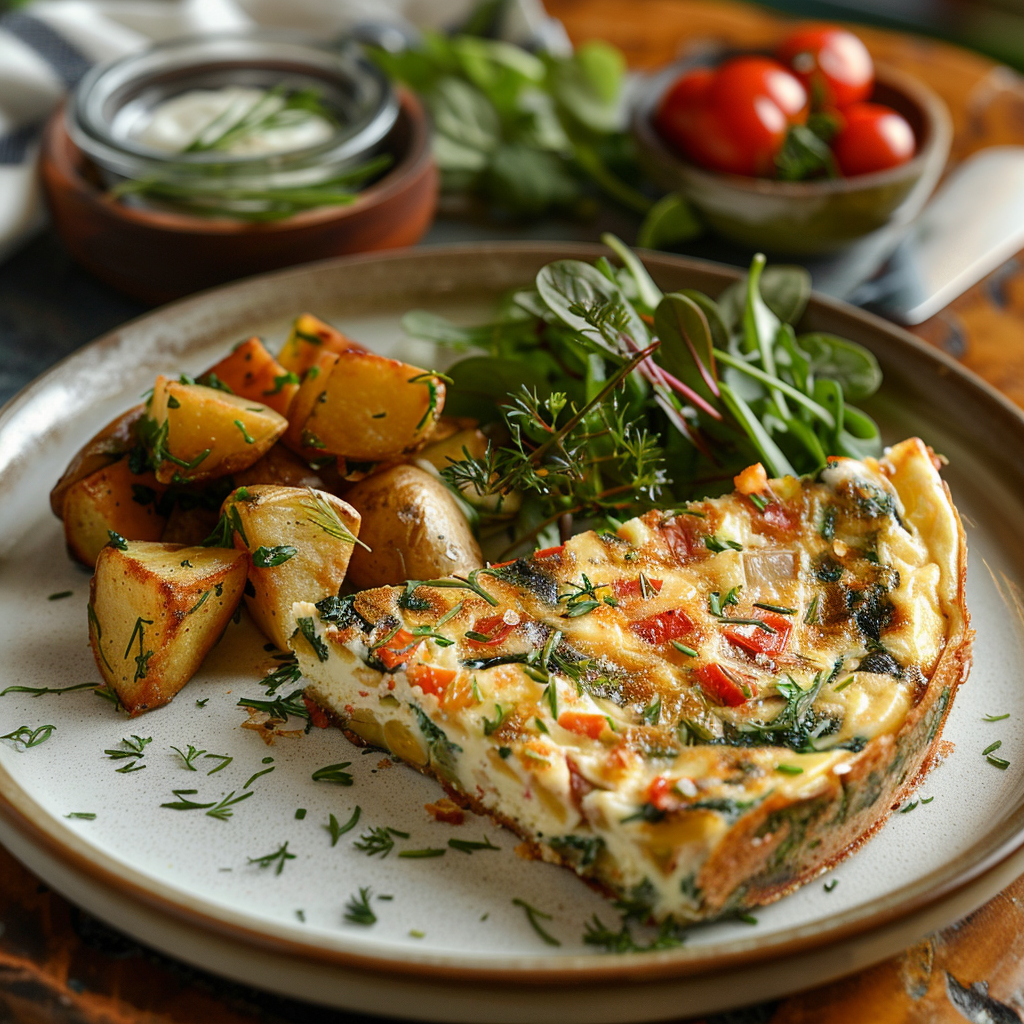 Gerd Friendly Egg White Frittata with Spinach