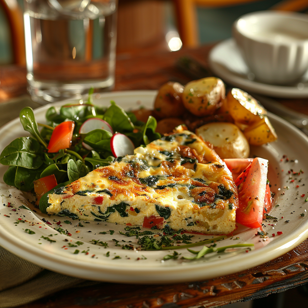 Gerd Friendly Egg White Frittata with Spinach