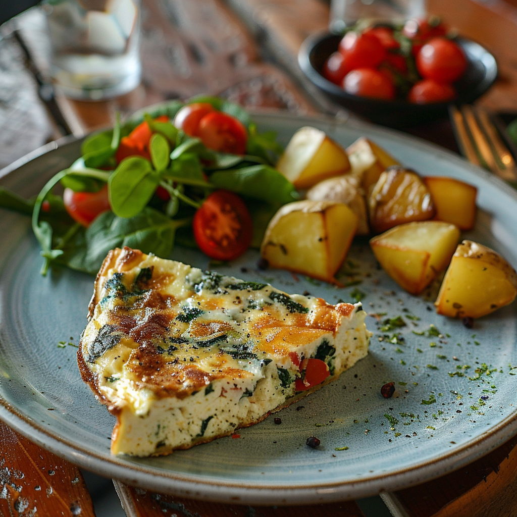 Gerd Friendly Egg White Frittata with Spinach