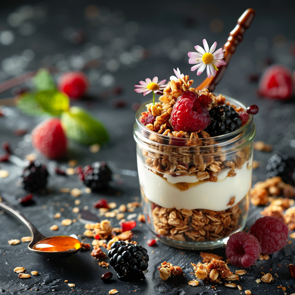 Gerd Friendly Greek Yogurt Parfait with Berries