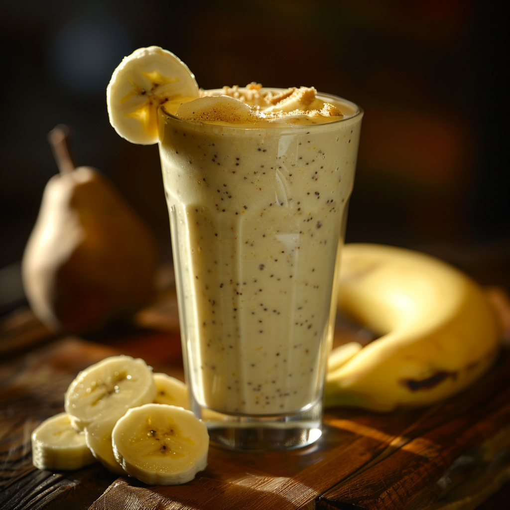 Gerd Friendly Smoothie with Banana and Pear