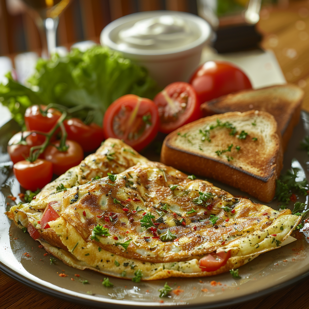 Gerd Friendly Vegetable Omelette