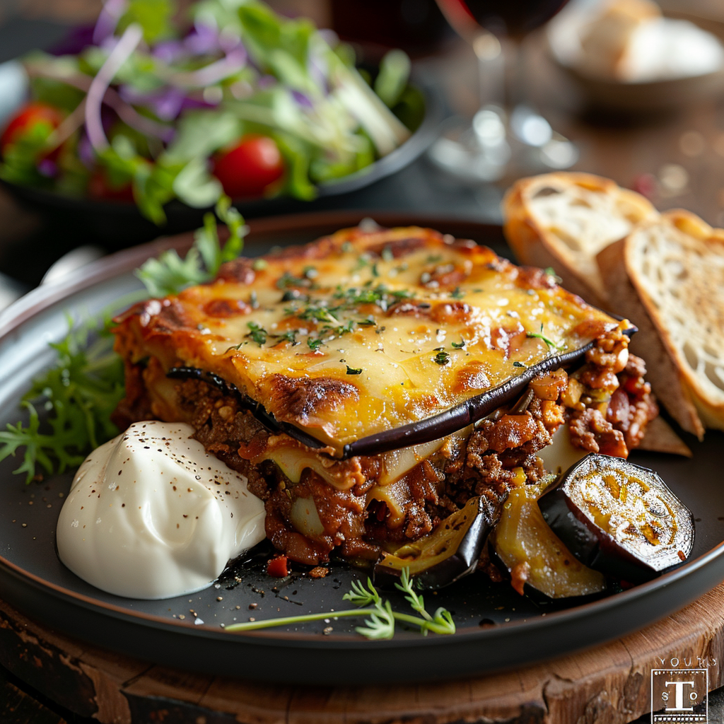 Greek Moussaka with Eggplant and Beef