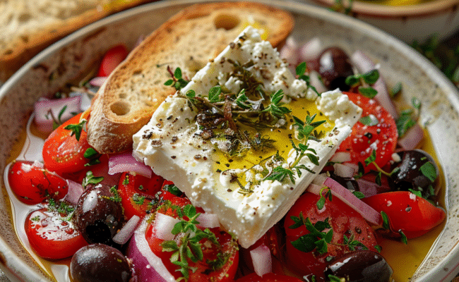 Greek Salad with Feta and Olives: Irresistibly Fresh & Flavorful