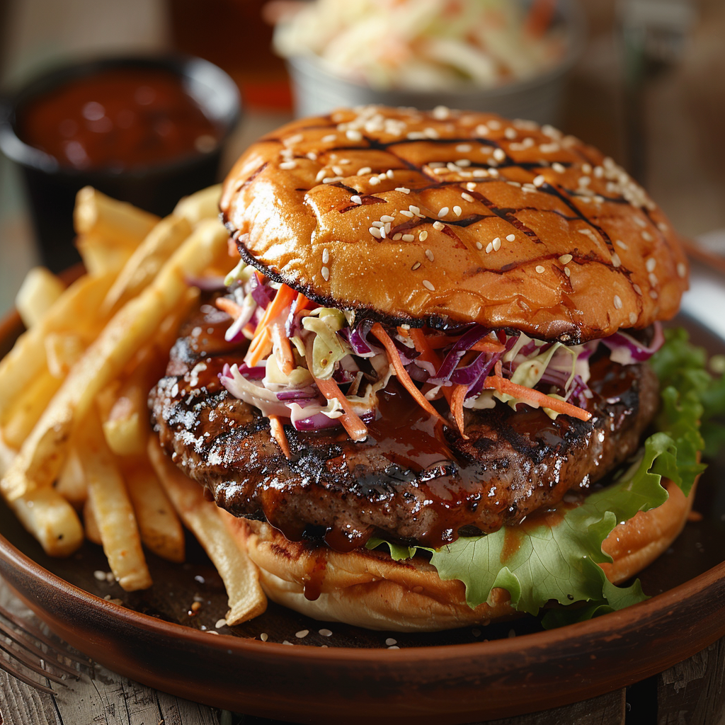 Grilled BBQ Burgers