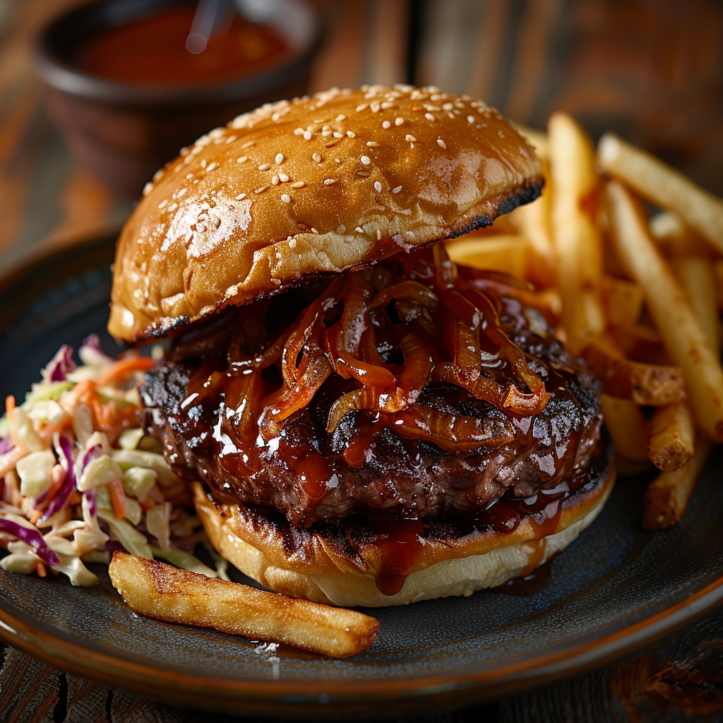 Grilled BBQ Burgers