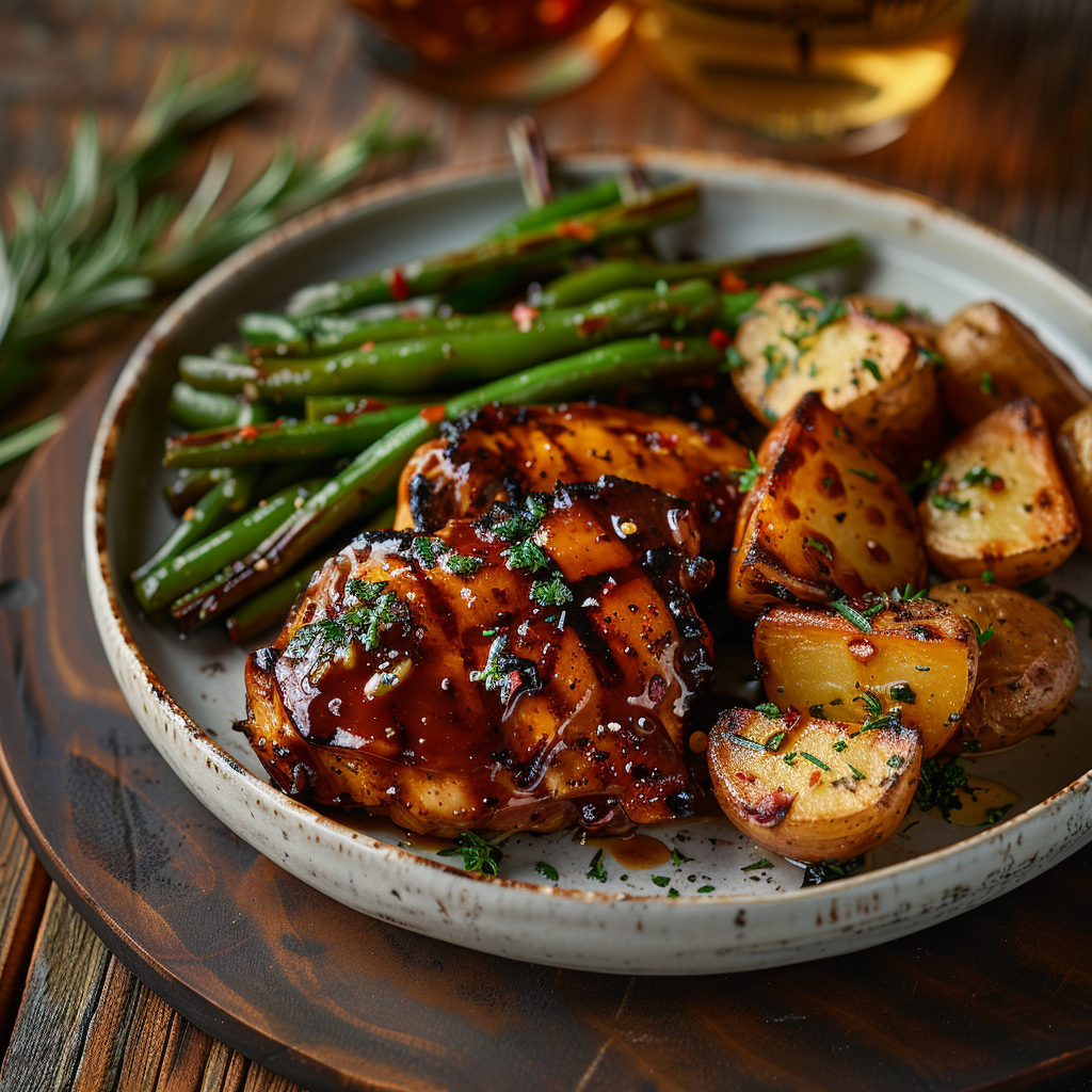 Grilled BBQ Chicken Thighs