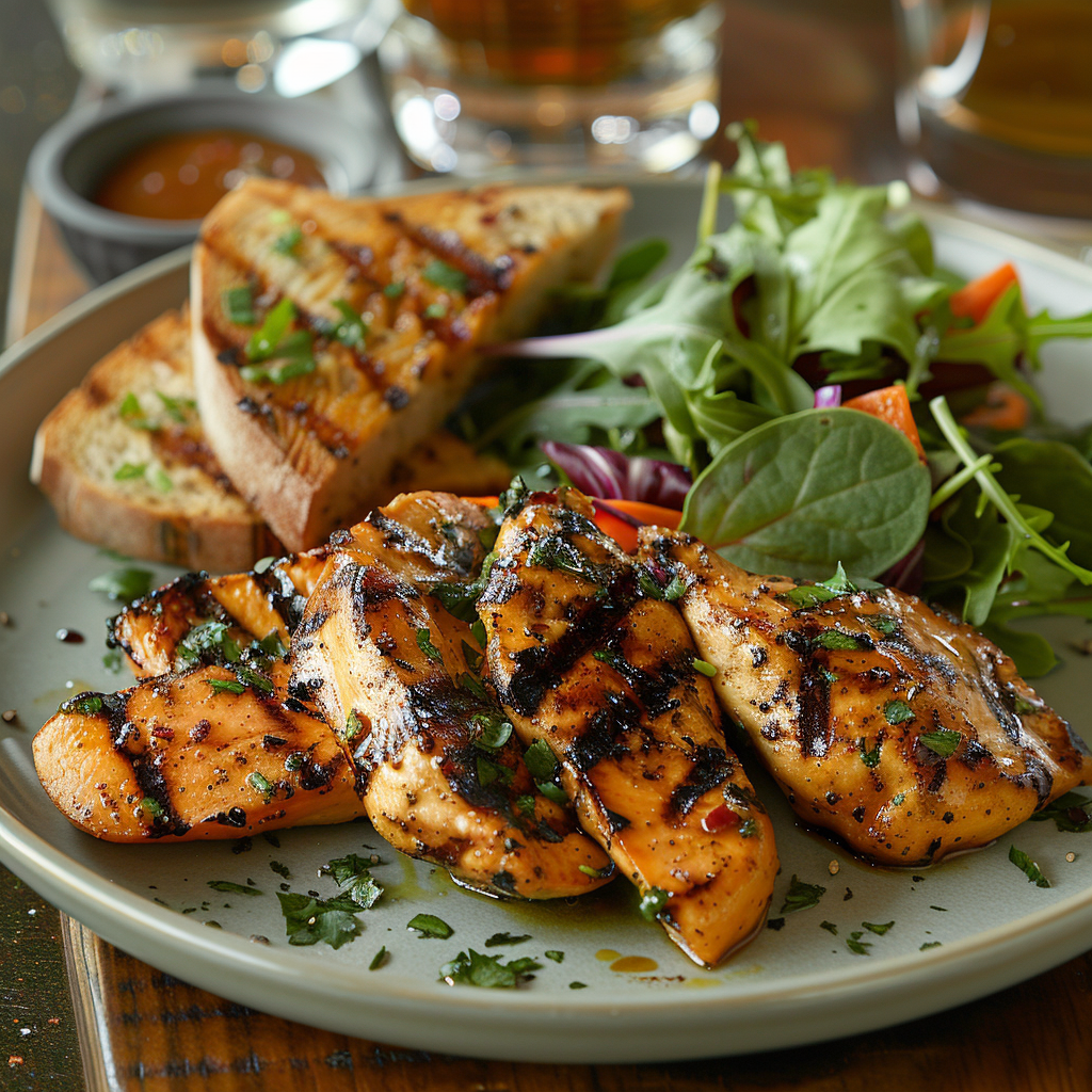 Grilled Chicken and Sweet Potato Salad