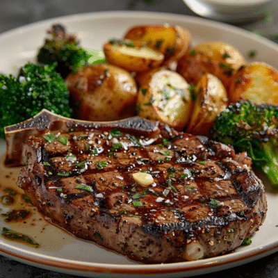 Grilled Ribeye Steak with Garlic Butter: Juicy & Flavorful Recipe