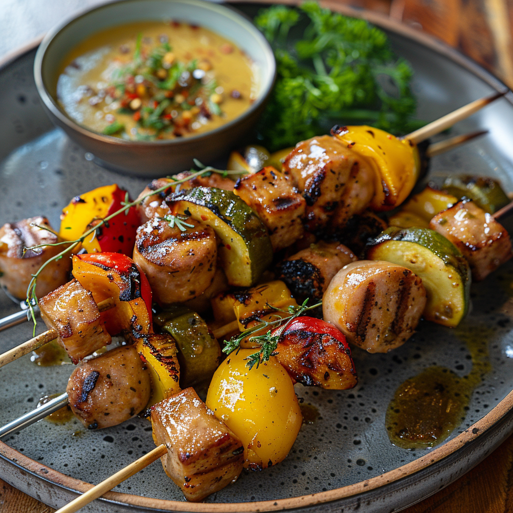 Grilled Sausage Skewers