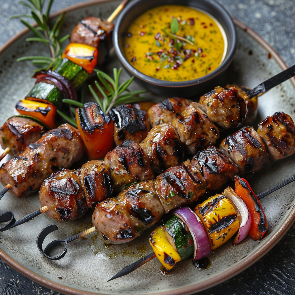 Grilled Sausage Skewers