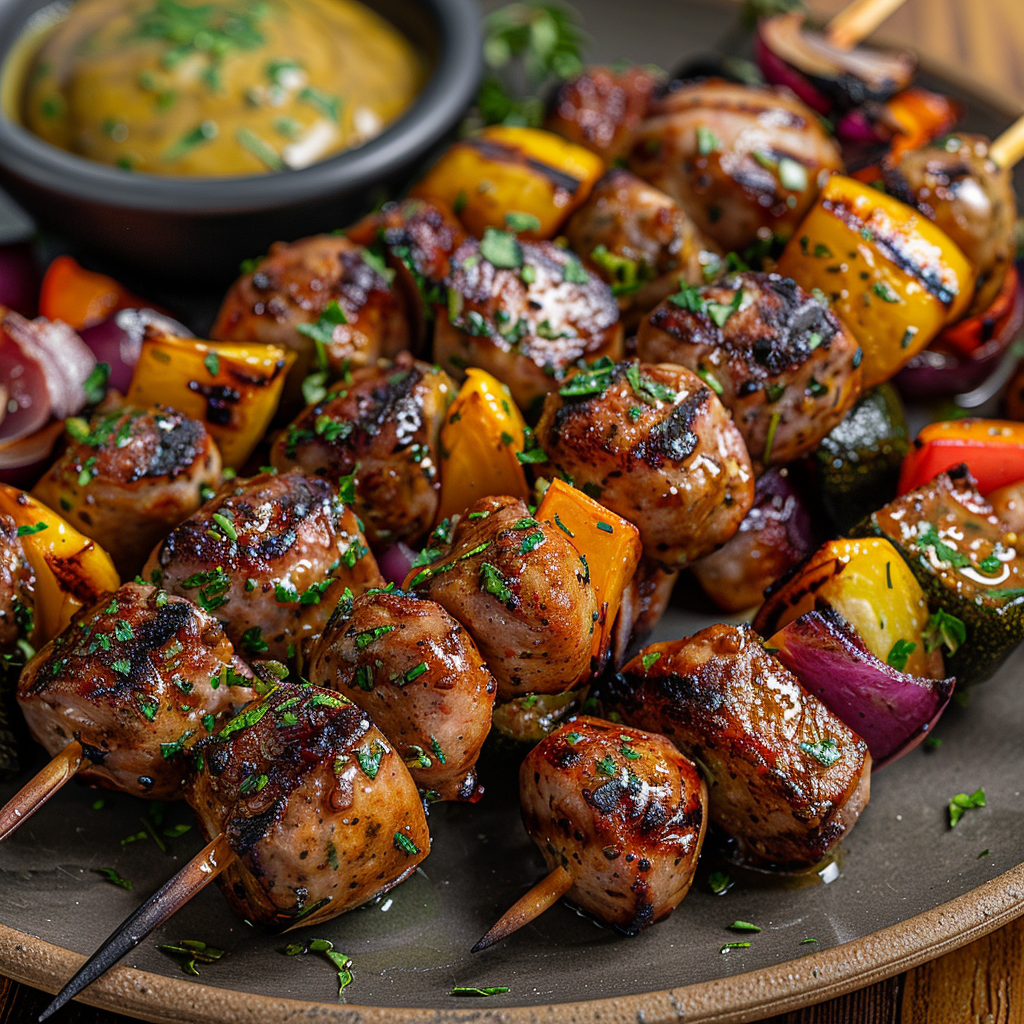 Grilled Sausage Skewers