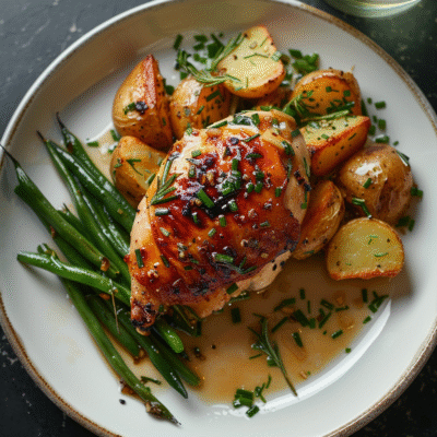 Herb Roasted Chicken Breast with Garlic Jus: Irresistibly Flavorful Recipe