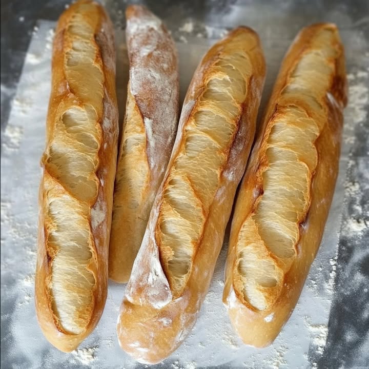 Homemade Crispy Baguettes