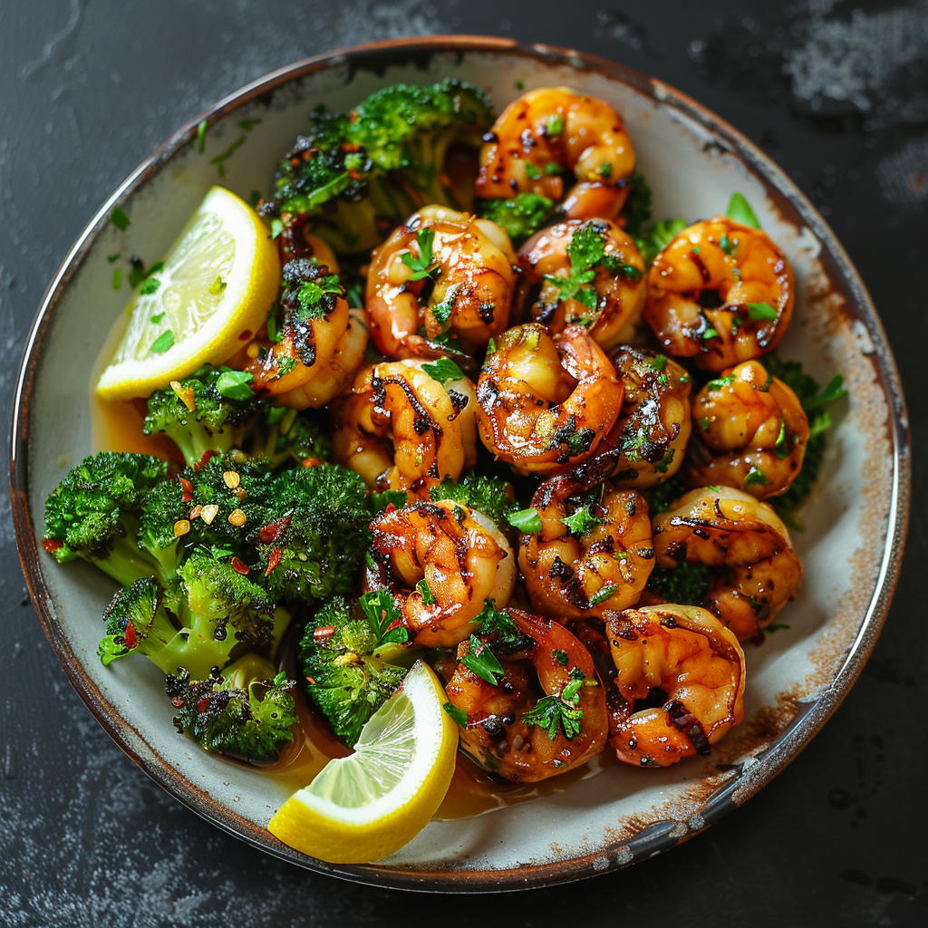 Honey Garlic Grilled Shrimp