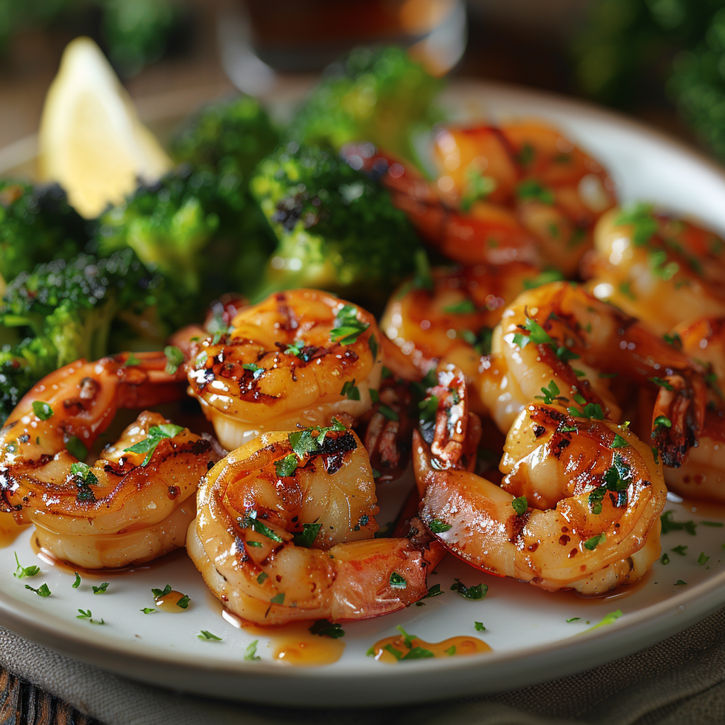 Honey Garlic Grilled Shrimp