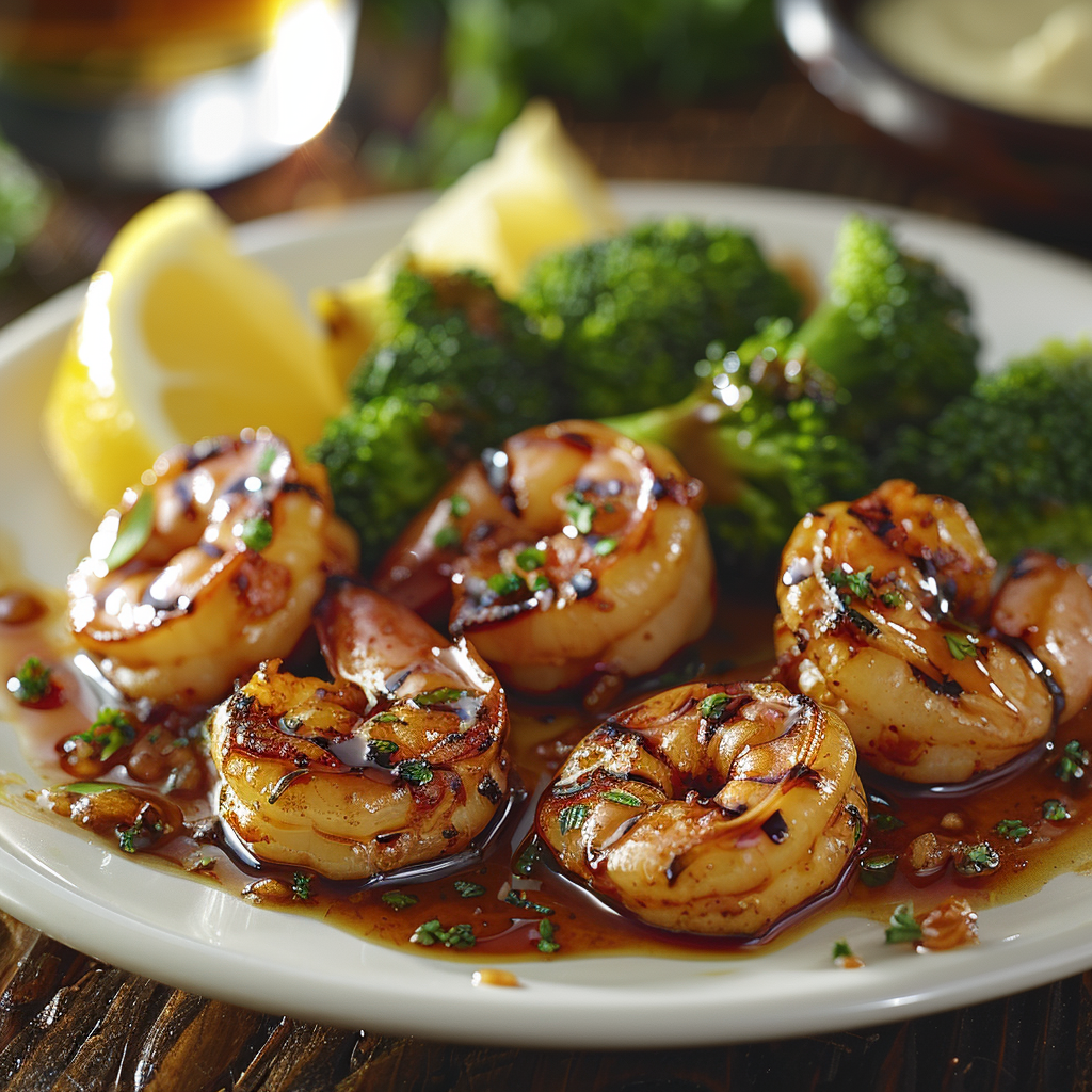 Honey Garlic Grilled Shrimp