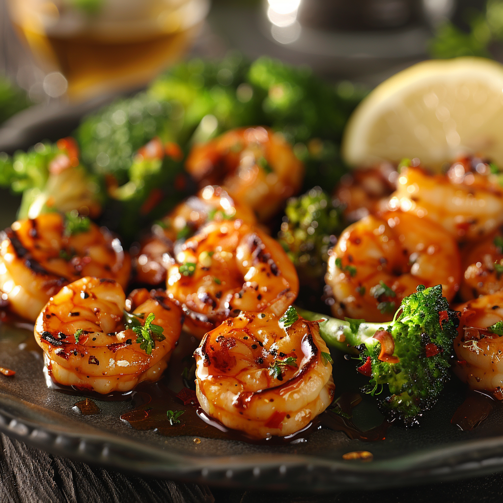 Honey Garlic Grilled Shrimp