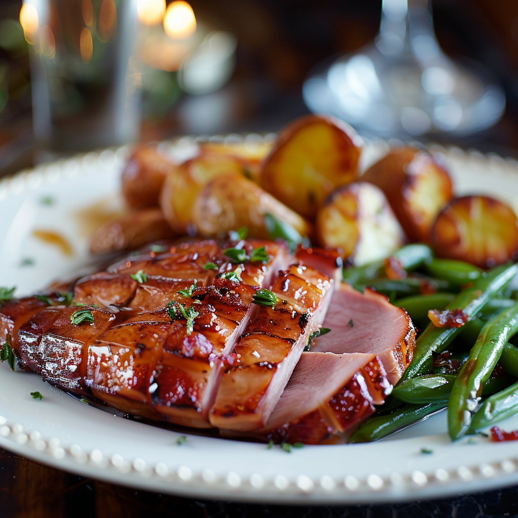 Honey Glazed Ham with Brown Sugar