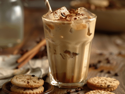Iced Coffee with Vanilla and Cinnamon: Refreshing Bliss!