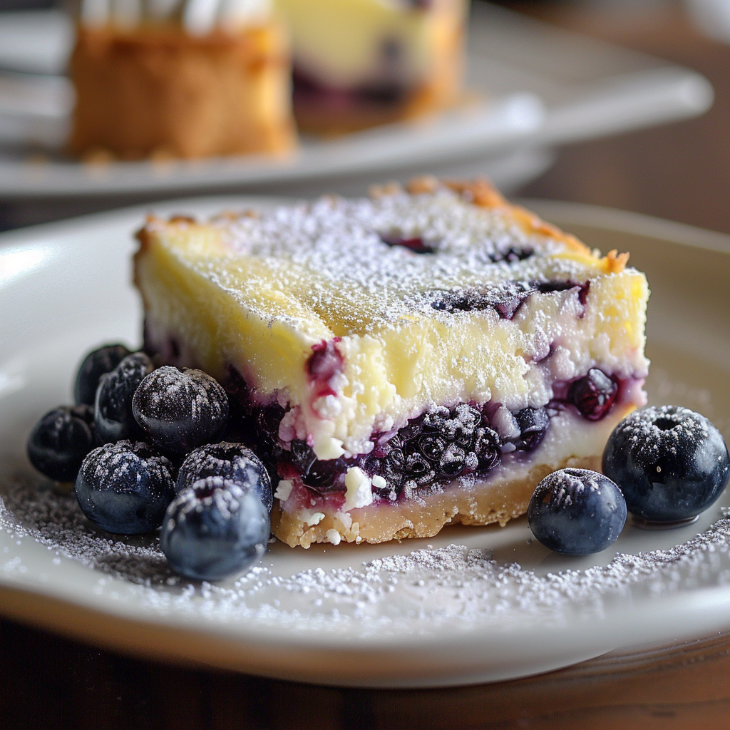Lemon Blueberry Cheesecake Bars