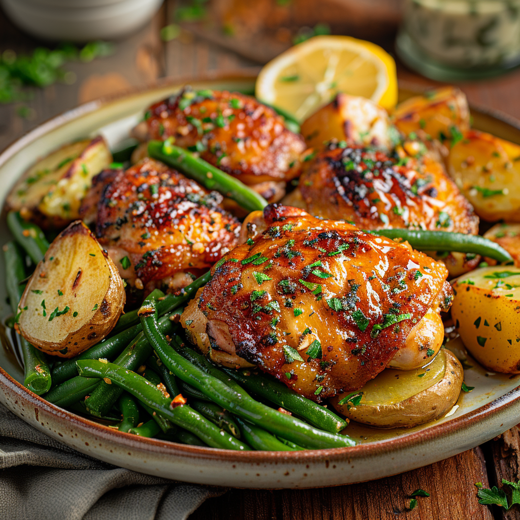 Lemon Garlic Butter Chicken Thighs