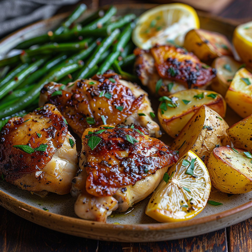 Lemon Garlic Butter Chicken Thighs