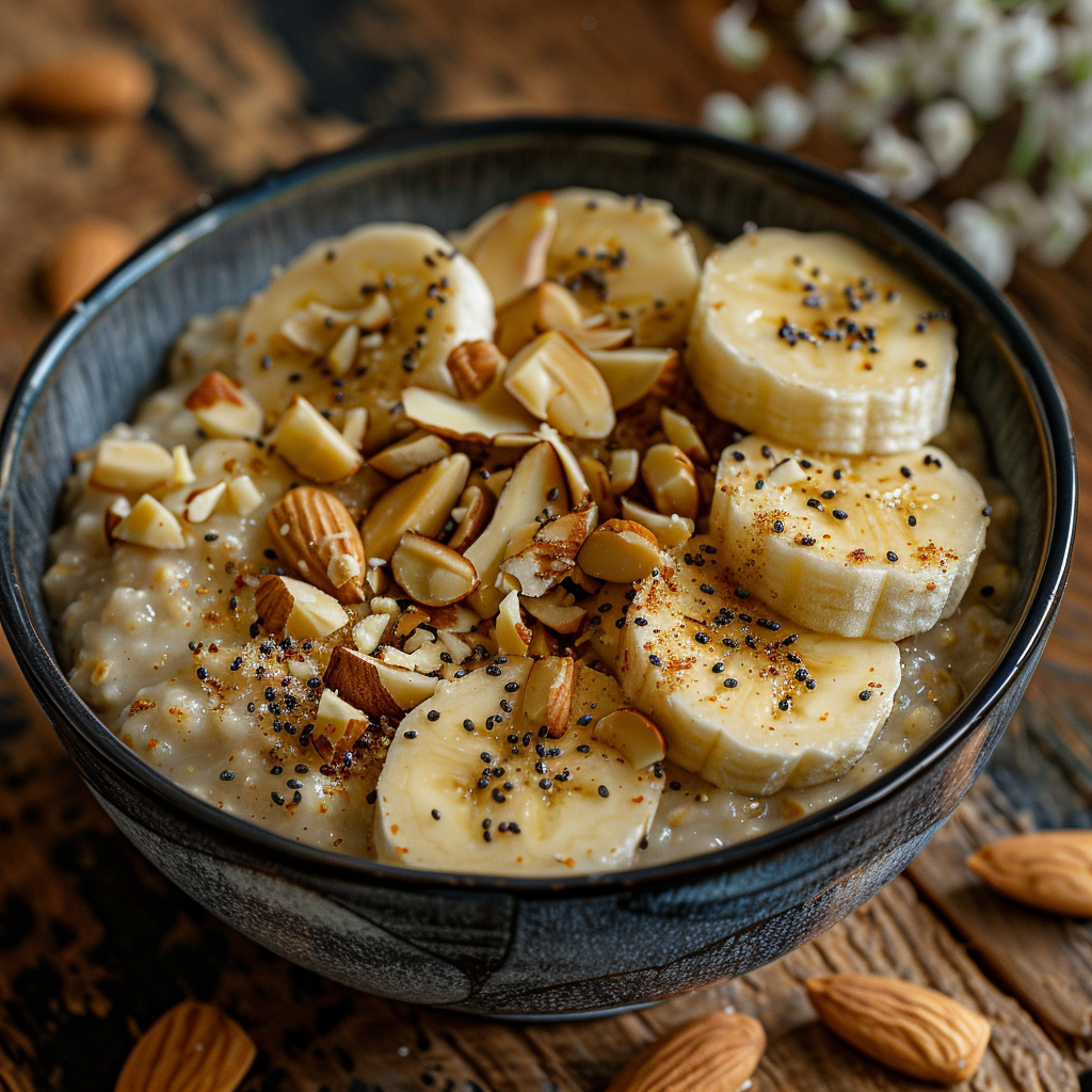 Low Histamine Almond Oatmeal with Banana