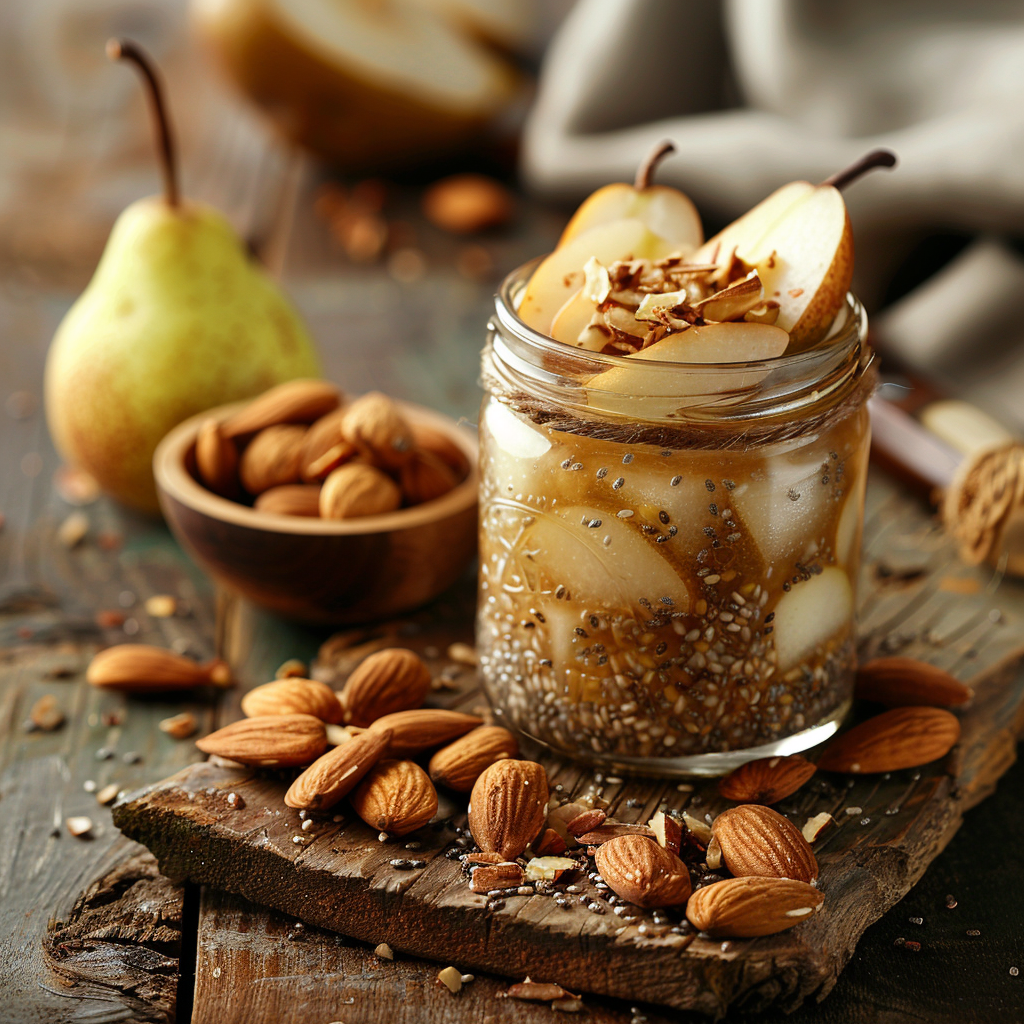 Low Histamine Chia Seed Pudding with Pear