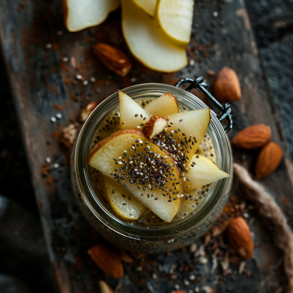 Low Histamine Chia Seed Pudding with Pear