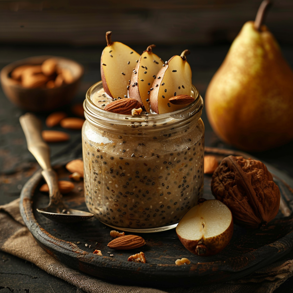Low Histamine Chia Seed Pudding with Pear