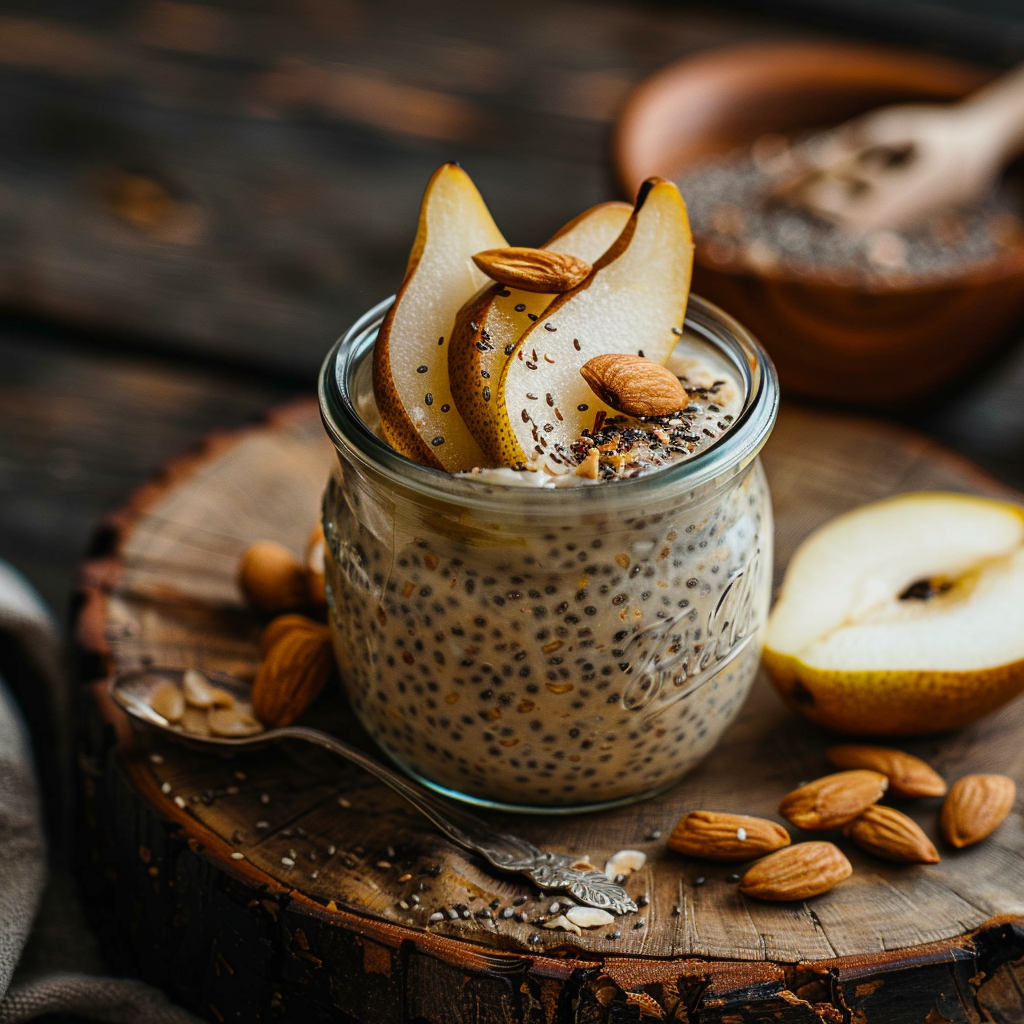 Low Histamine Chia Seed Pudding with Pear