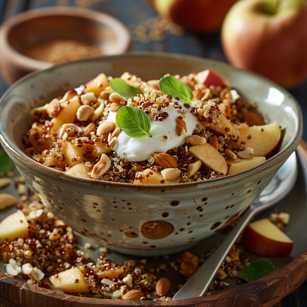 Low Histamine Quinoa and Apple Breakfast Bowl