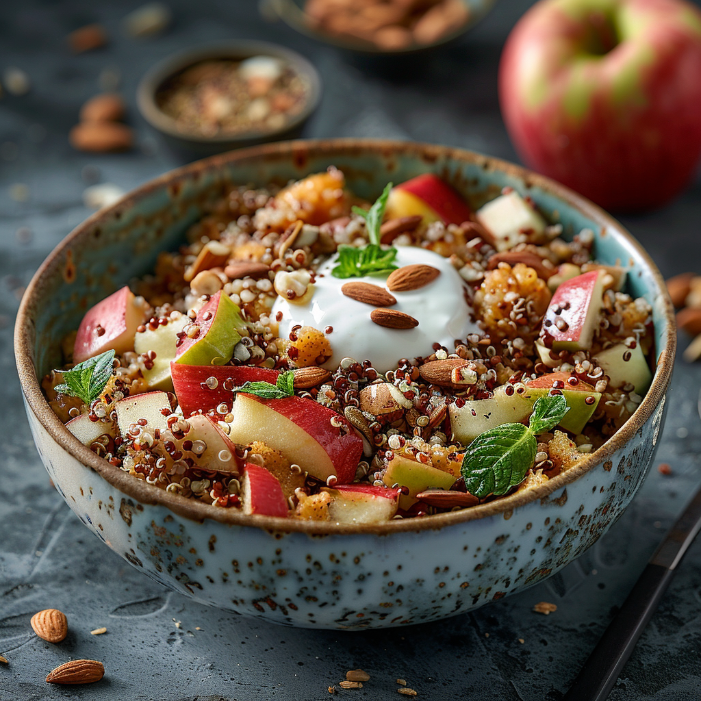 Low Histamine Quinoa and Apple Breakfast Bowl