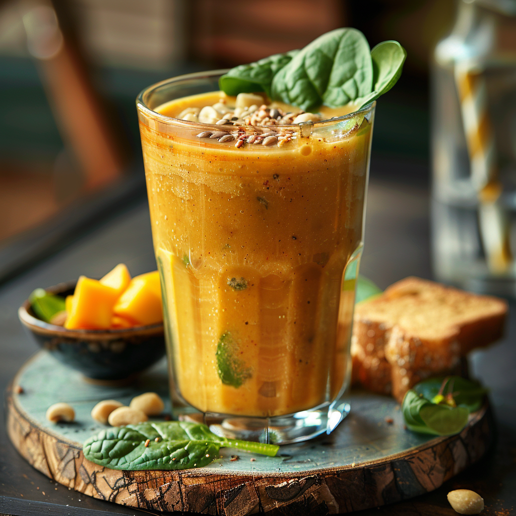 Low Histamine Smoothie with Mango and Spinach